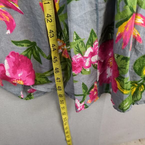 Charlie Paige Floral Tiered Maxi Dress Sz S Embroidered Lace Trim Flared Sleeve - Picture 9 of 10